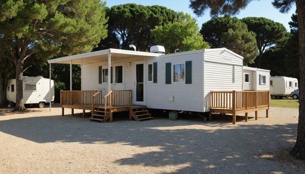 Le confort d'un mobil home a louer en camping a saint palais sur mer